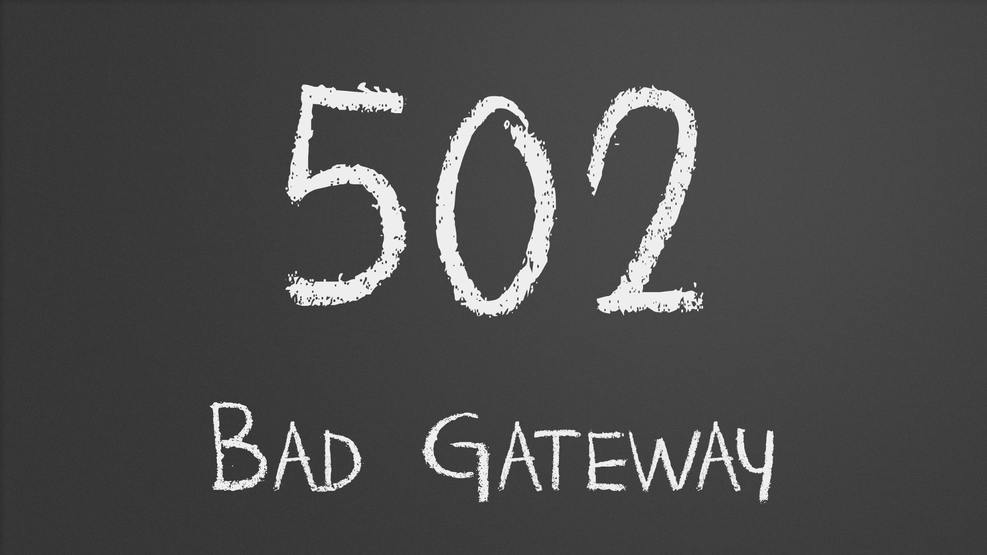 error 502 bad gateway