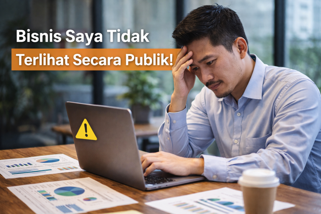 bisnis saya tidak terlihat secara publik